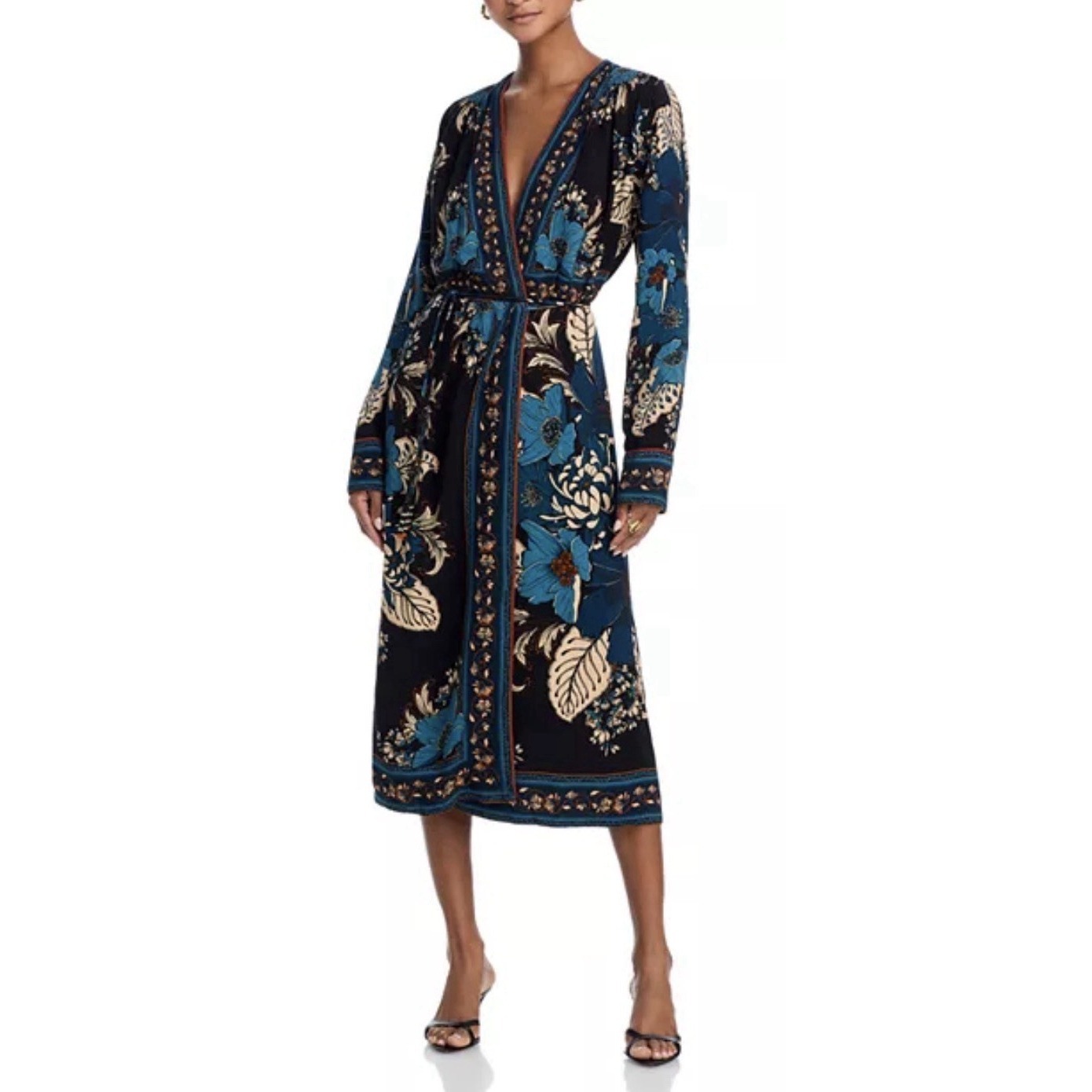 Nwt Farm Rio Blossom Tapestry Wrap Dress Size Xs